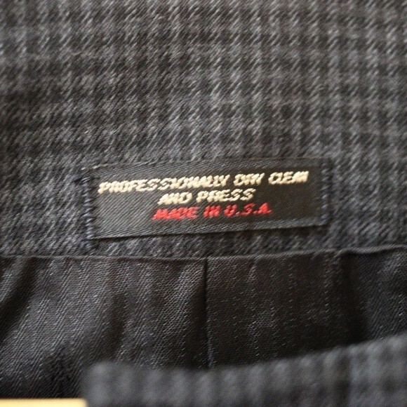 Mark Shale Vintage Charcoal Gingham Skirt Suit with Oriental Style Jacket 12 - Picture 14 of 15